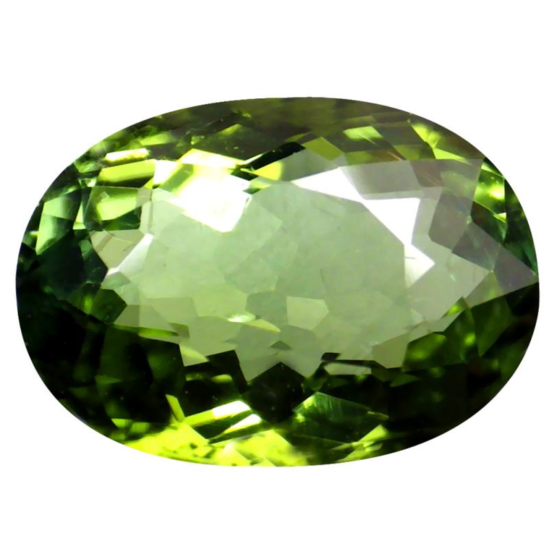 1.85 ct Awe-inspiring Oval Cut (9 x 7 mm) Mozambique Green Tourmaline Natural Gemstone