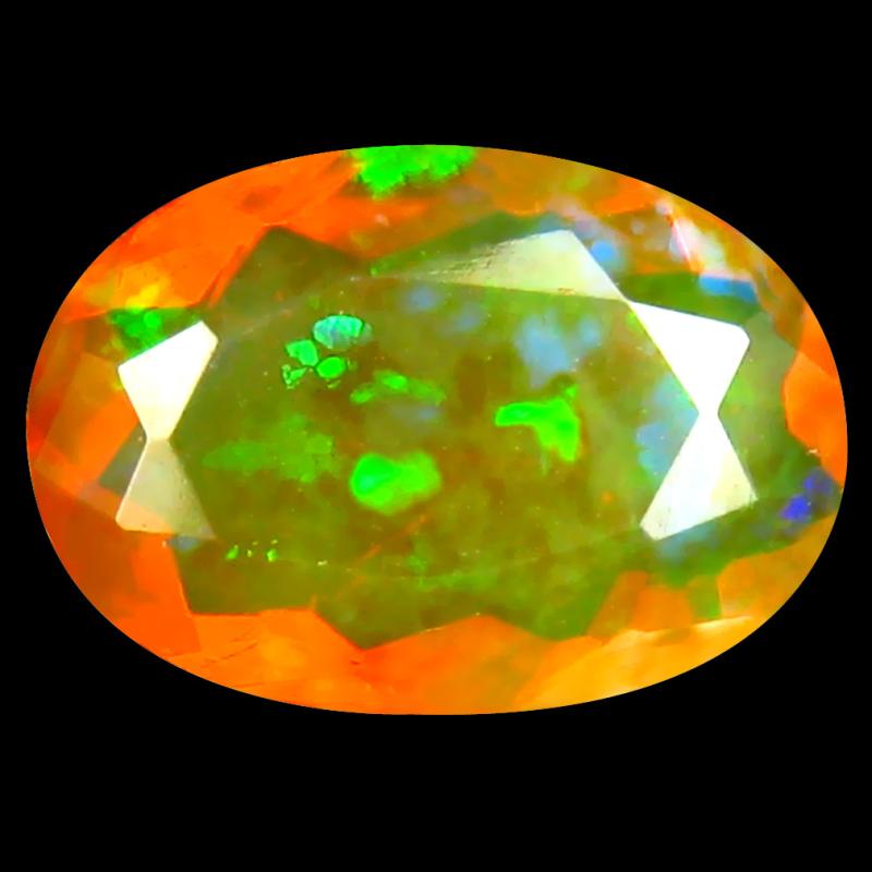 1.67 ct Unbelievable Oval (11 x 8 mm) Un-Heated Ethiopia Rainbow Opal Loose Gemstone