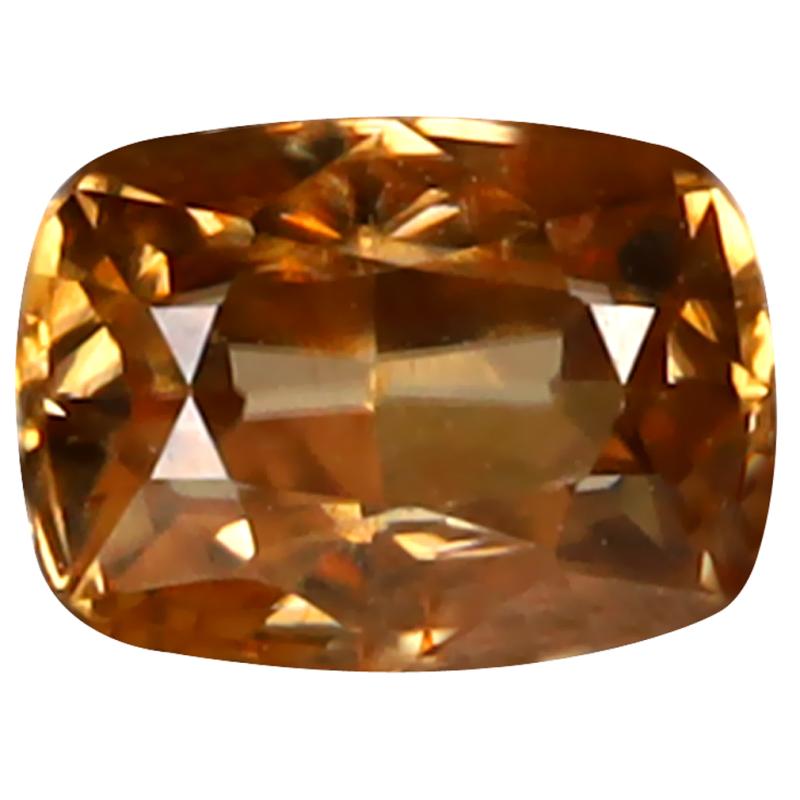 1.69 ct Excellent Cushion Cut (7 x 5 mm) 100% Natural (Un-Heated) Honey Brown Zircon Natural Gemstone