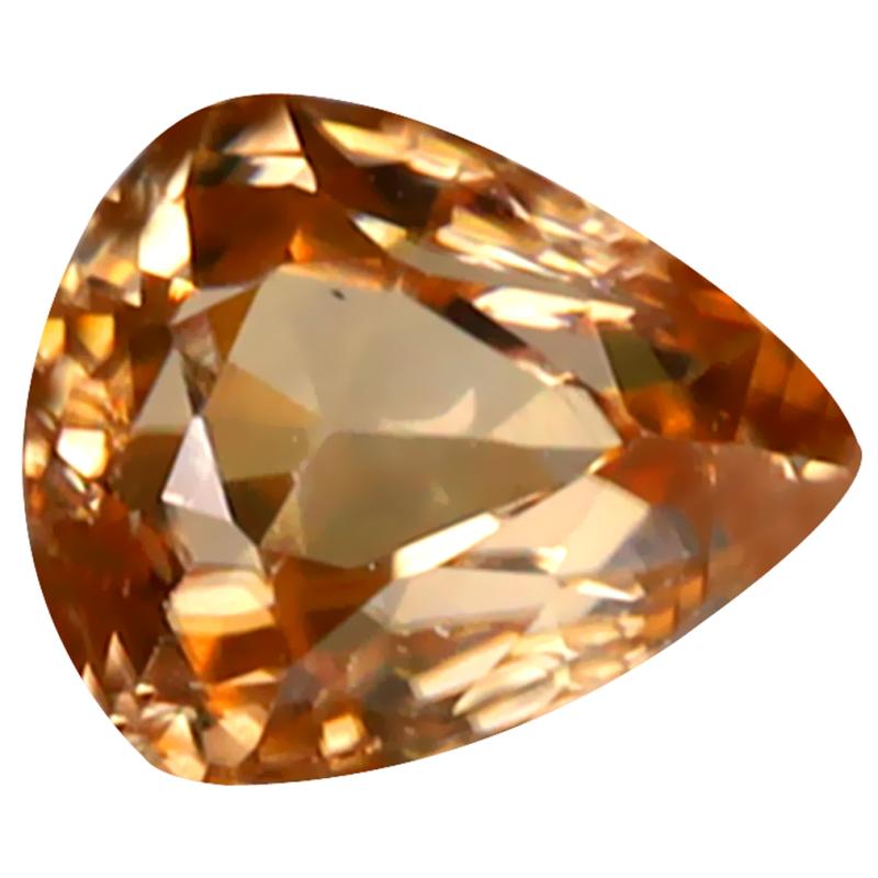 1.66 ct World class Pear Cut (8 x 6 mm) 100% Natural (Un-Heated) Honey Brown Zircon Natural Gemstone