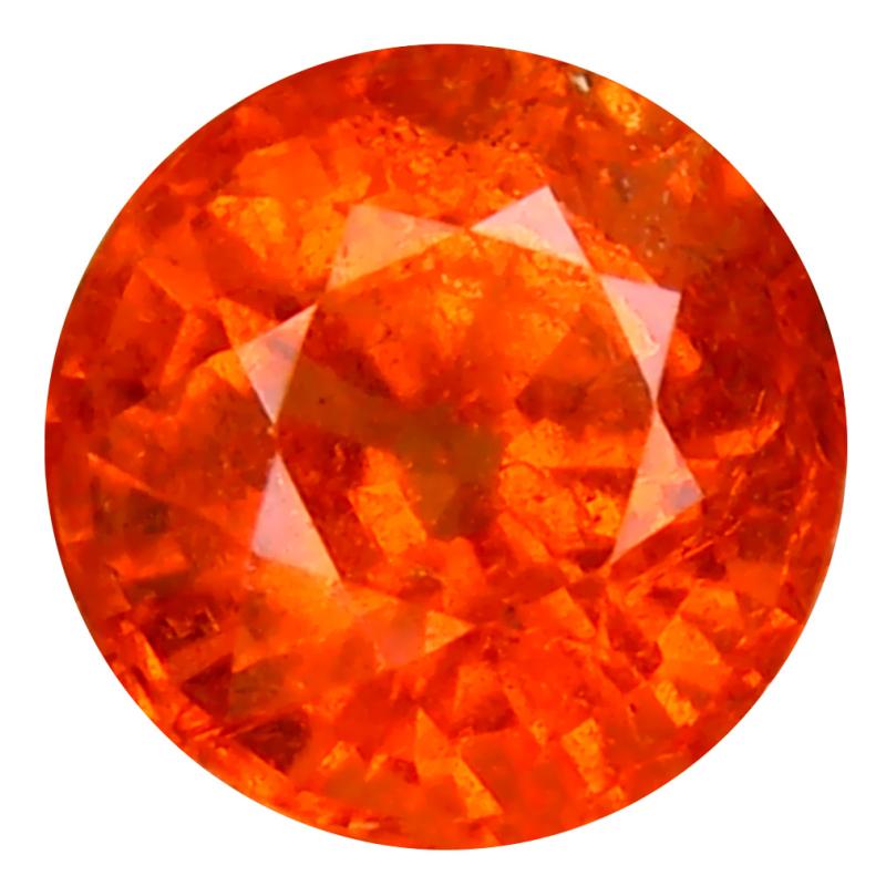 1.79 ct Impressive Round Cut (7 x 7 mm) Namibia Fanta Orange Spessartine Natural Gemstone