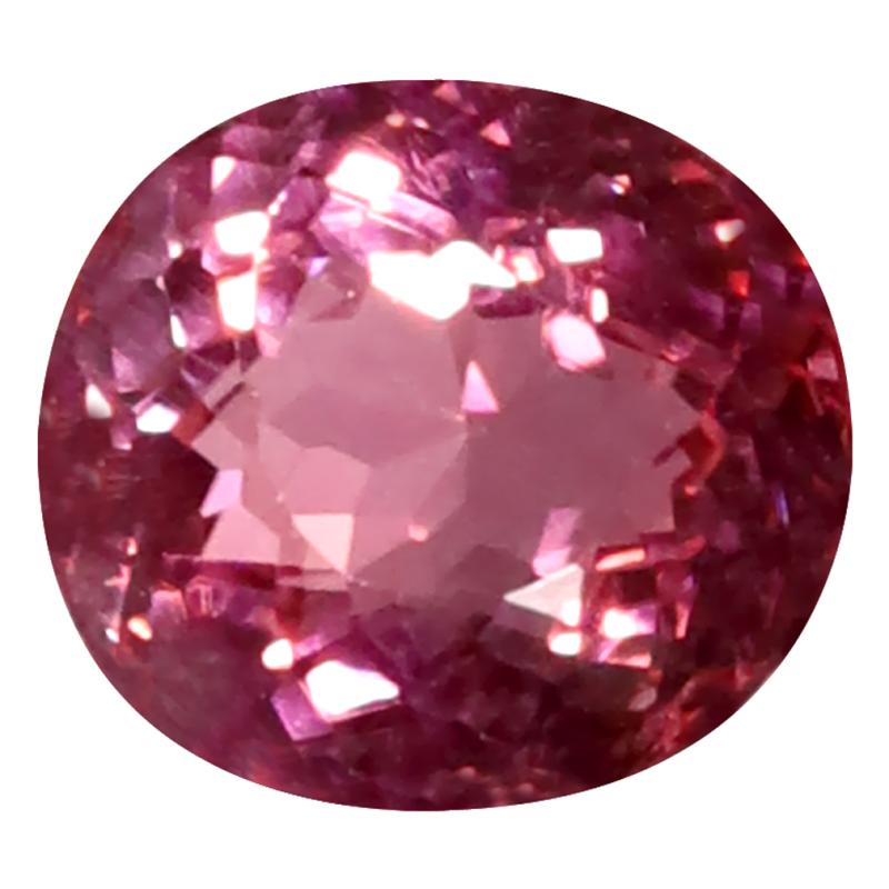 1.45 ct Awe-inspiring Oval Cut (7 x 6 mm) Mozambique Pink Tourmaline Natural Gemstone