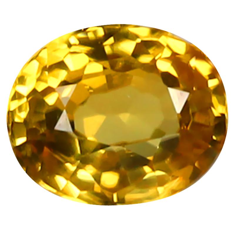 1.59 ct First-class Oval Cut (7 x 6 mm) 100% Natural (Un-Heated) Golden Yellow Zircon Natural Gemstone