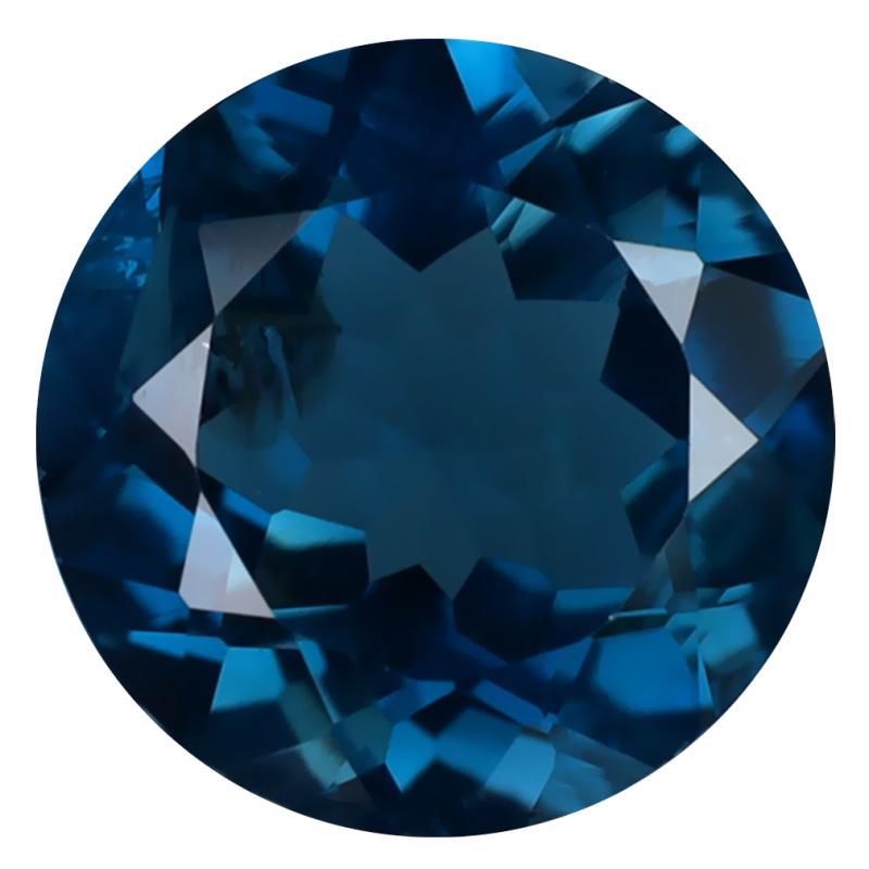 3.58 ct Astonishing Round (10 x 10 mm) Heated Brazil London Blue Topaz Loose Gemstone