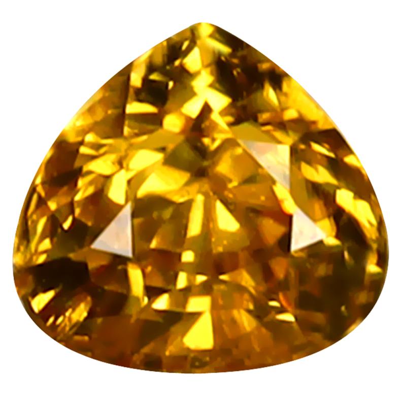 1.35 ct Extraordinary Pear Cut (6 x 6 mm) 100% Natural (Un-Heated) Golden Yellow Zircon Natural Gemstone