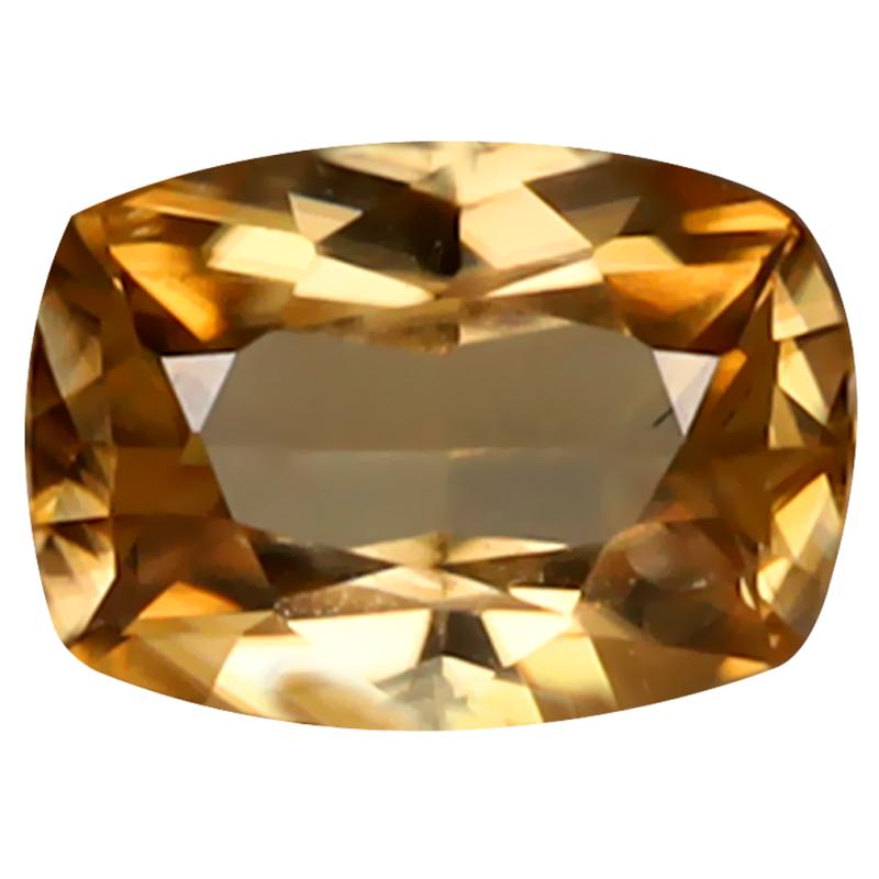 1.52 ct Awe-inspiring Cushion Cut (8 x 6 mm) 100% Natural (Un-Heated) Honey Brown Zircon Natural Gemstone