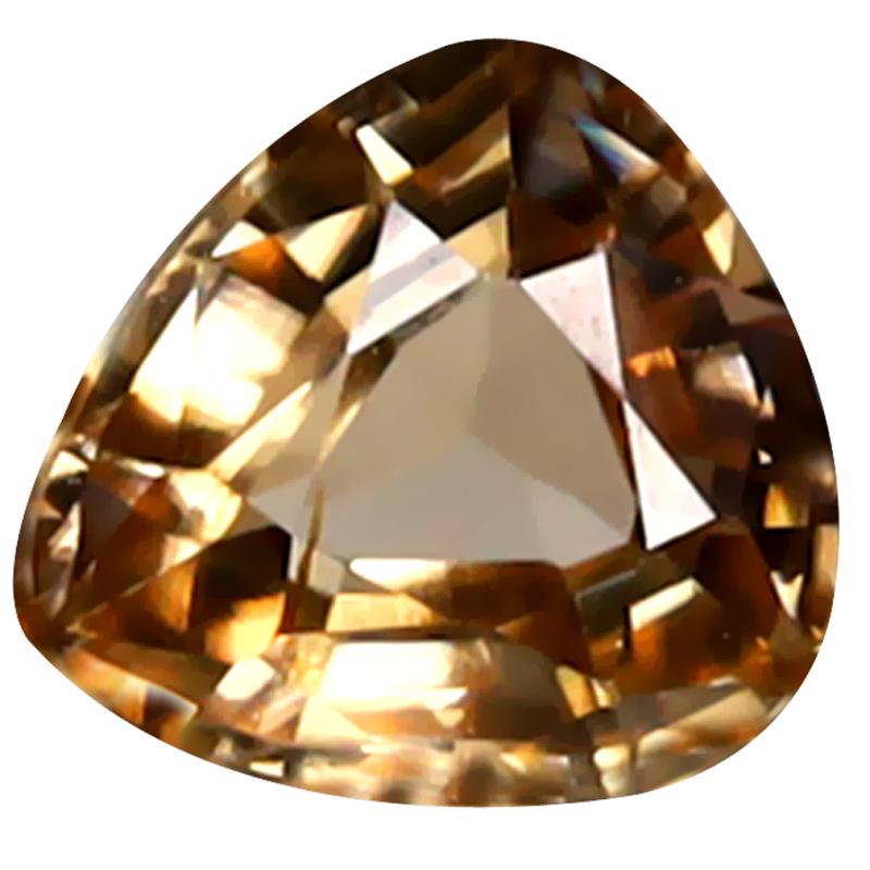 1.06 ct Exquisite Pear Cut (6 x 6 mm) 100% Natural (Un-Heated) Honey Brown Zircon Natural Gemstone