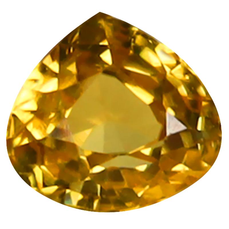 1.15 ct Significant Pear Cut (6 x 6 mm) 100% Natural (Un-Heated) Golden Yellow Zircon Natural Gemstone