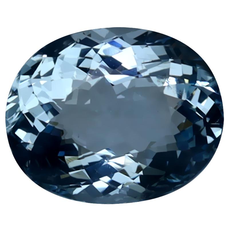 1.91 ct Dazzling Oval Cut (9 x 8 mm) 100% Natural (Un-Heated) Sky Blue Aquamarine Natural Gemstone