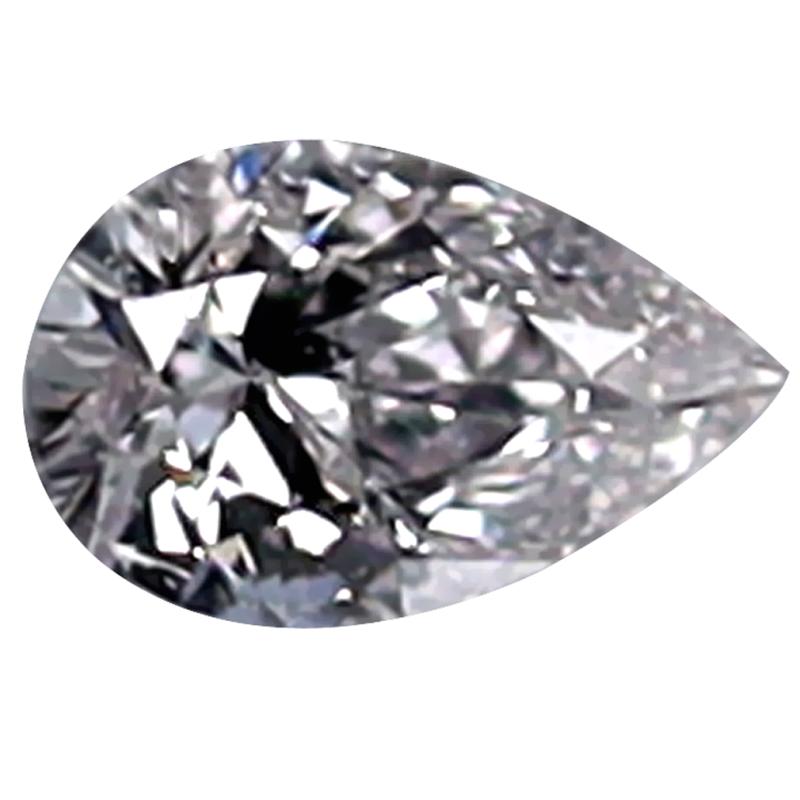 0.04 ct Topnotch Pear Cut (3 x 2 mm) D (Colorless) Unheated / Untreated Diamond Natural Gemstone
