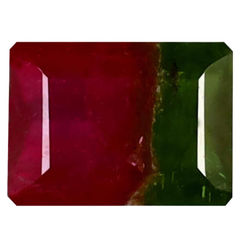 1.62 ct Topnotch Octagon (8 x 6 mm) Unheated / Untreated Mozambique Watermelon Tourmaline Loose Gemstone