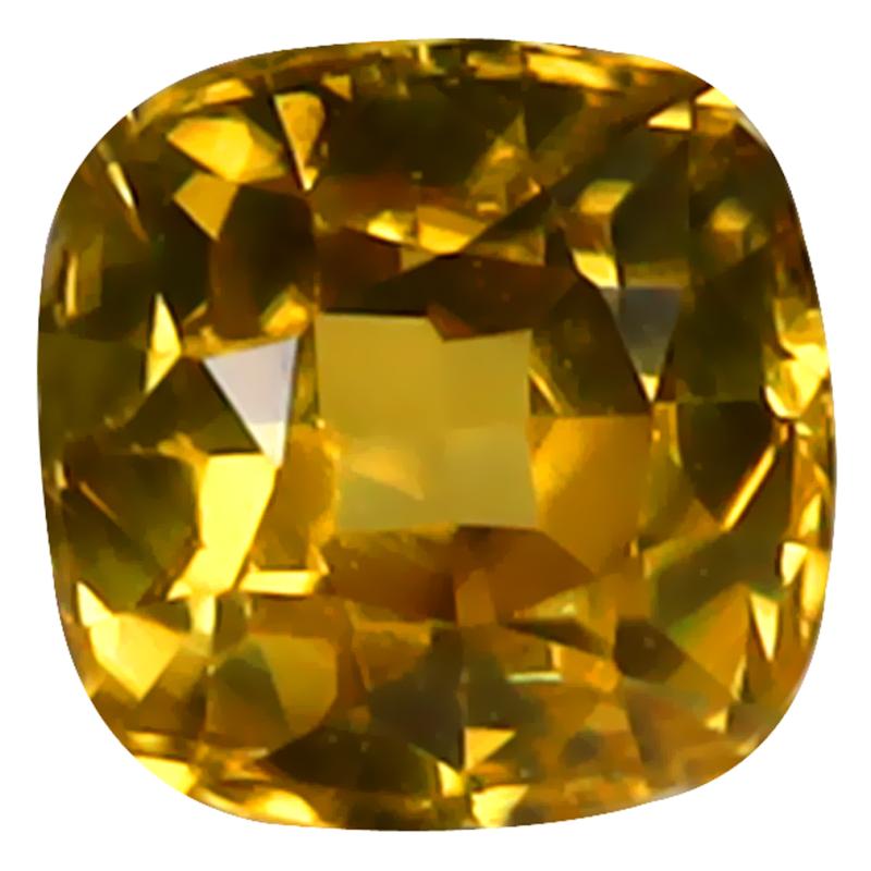 1.55 ct Spectacular Cushion Cut (6 x 6 mm) 100% Natural (Un-Heated) Yellow Zircon Natural Gemstone