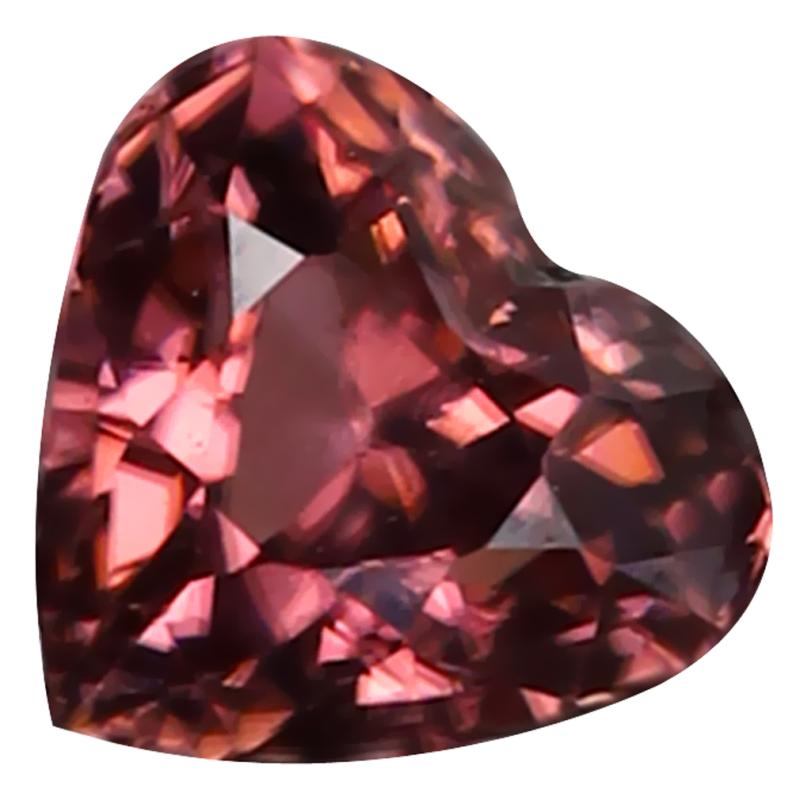 1.69 ct Extraordinary Heart Cut (6 x 7 mm) 100% Natural (Un-Heated) Honey Brown Zircon Natural Gemstone