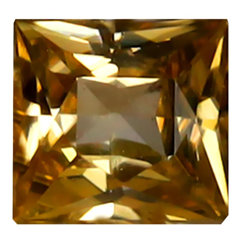 1.13 ct Romantic Princess Cut (6 x 5 mm) 100% Natural (Un-Heated) Yellow Zircon Natural Gemstone