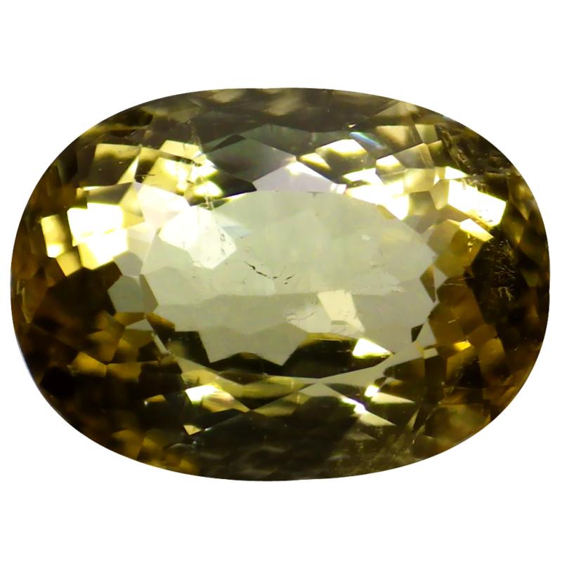 2.50 ct Attractive Oval Cut (9 x 7 mm) Mozambique Greenish Yellow Tourmaline Natural Gemstone