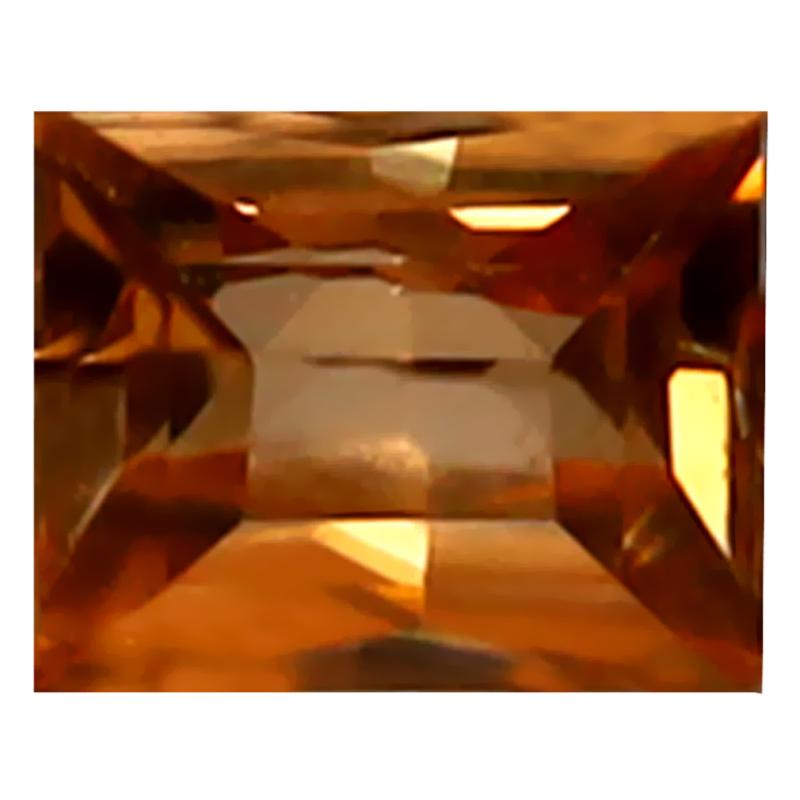 0.58 ct Eye-catching Octagon Cut (5 x 4 mm) 100% Natural (Un-Heated) Honey Brown Zircon Natural Gemstone