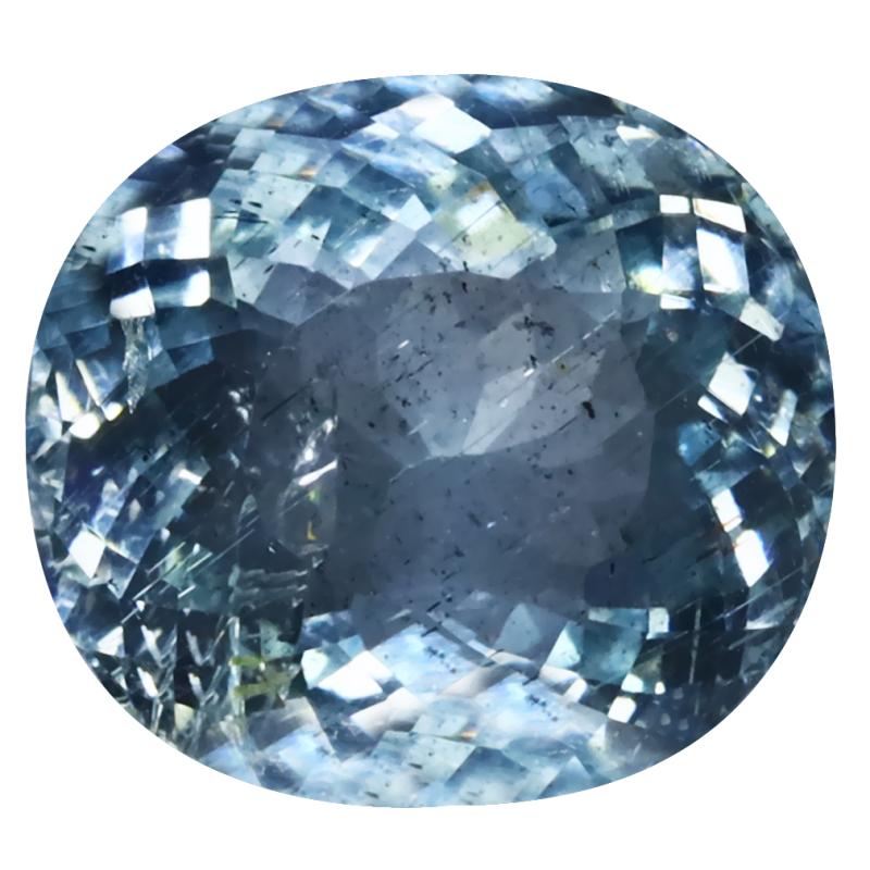 8.10 ct Gorgeous Oval Cut (13 x 12 mm) Unheated / Untreated Sky Blue Aquamarine Natural Gemstone