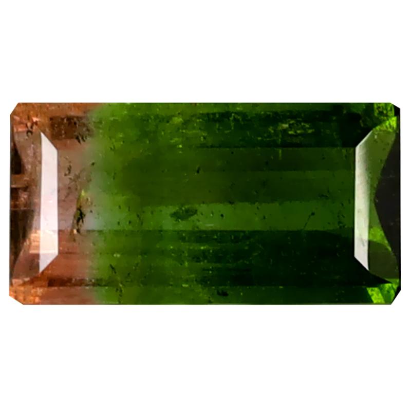 1.78 ct Great looking Octagon (10 x 5 mm) Unheated / Untreated Mozambique Watermelon Tourmaline Loose Gemstone