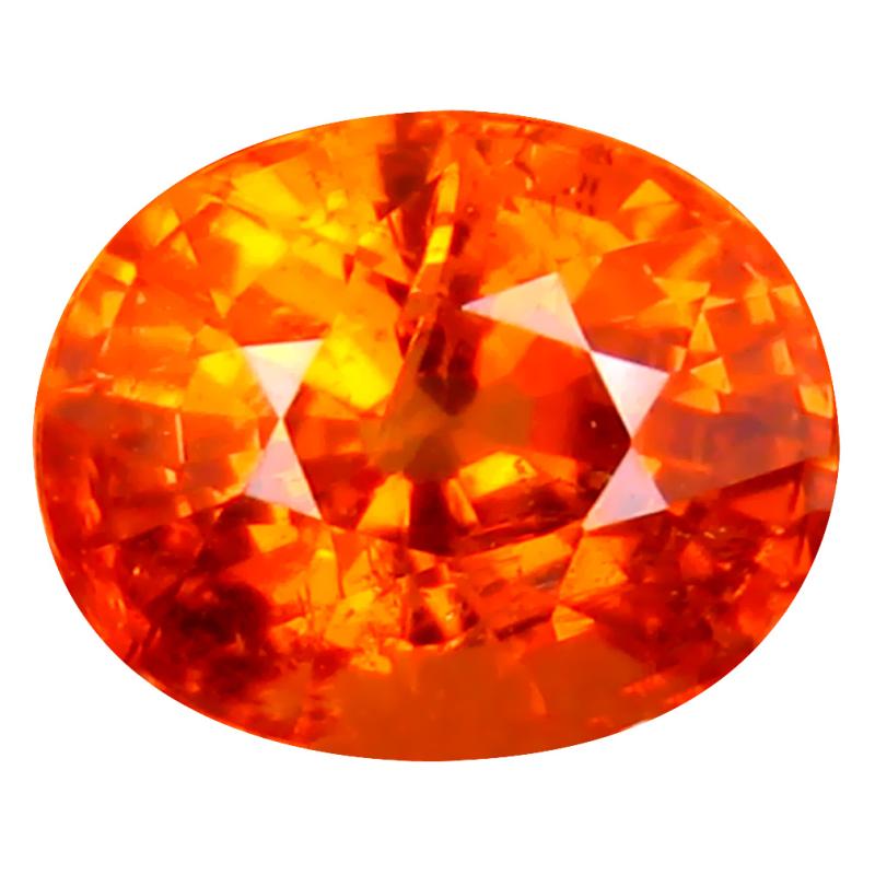 1.88 ct Eye-popping Oval Cut (7 x 6 mm) Namibia Fanta Orange Spessartine Natural Gemstone