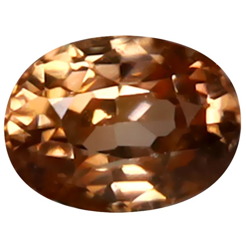 1.23 ct Magnificent fire Oval Cut (6 x 5 mm) 100% Natural (Un-Heated) Honey Brown Zircon Natural Gemstone