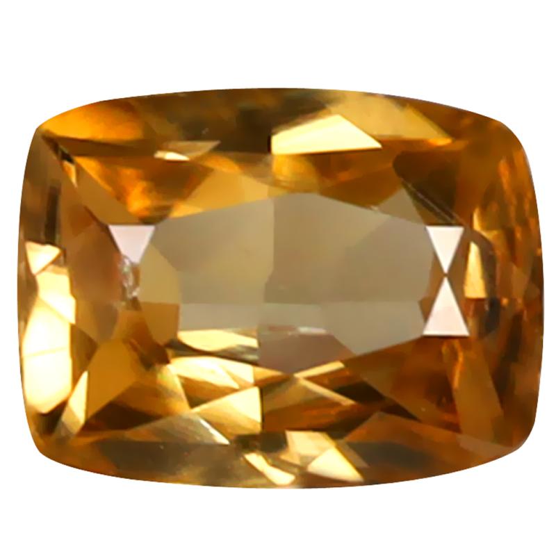 1.81 ct Excellent Cushion Cut (8 x 6 mm) 100% Natural (Un-Heated) Honey Brown Zircon Natural Gemstone