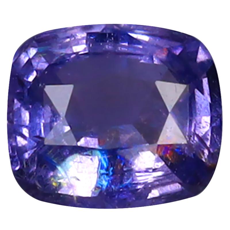 1.44 ct Remarkable Cushion Cut (8 x 7 mm) Unheated / Untreated Violet Spinel Natural Gemstone