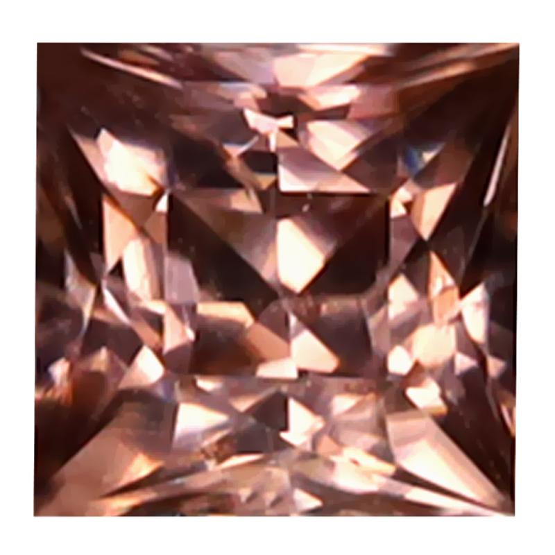 1.18 ct Super-Excellent Princess Cut (5 x 5 mm) 100% Natural (Un-Heated) Honey Brown Zircon Natural Gemstone