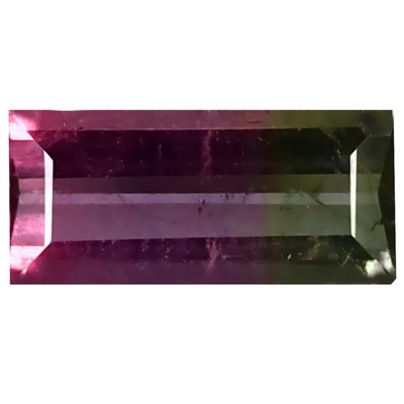 1.35 ct Best Octagon (10 x 5 mm) Unheated / Untreated Mozambique Watermelon Tourmaline Loose Gemstone