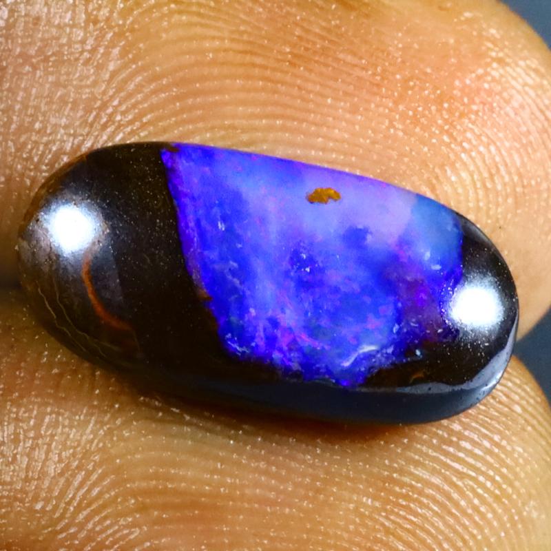 6.61 ct Significant Fancy Shape (18 x 9 mm) Multi Color Australian Koroit Boulder Opal Natural Loose Gemstone