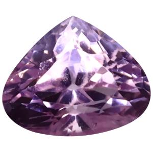 3.09 ct Best Trillion Cut (10 x 8 mm) Afghanistan Pink Kunzite Natural Gemstone