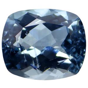 1.18 ct Stunning Cushion Cut (7 x 6 mm) Unheated / Untreated Sky Blue Aquamarine Natural Gemstone