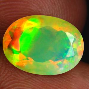 2.06 ct Spectacular Oval (11 x 8 mm) Un-Heated Ethiopia Rainbow Opal Loose Gemstone