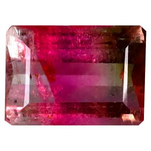1.86 ct Eye-popping Octagon (9 x 6 mm) Unheated / Untreated Mozambique Watermelon Tourmaline Loose Gemstone