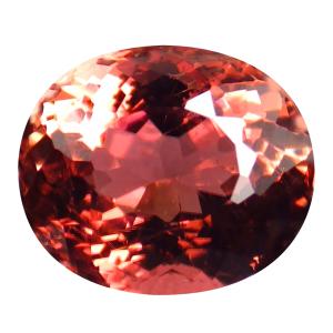 1.91 ct Superior Oval Cut (8 x 7 mm) Mozambique Orange Pink Tourmaline Natural Gemstone