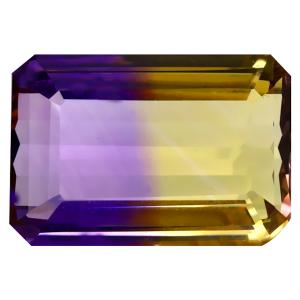 10.99 ct Superior Octagon Cut (16 x 11 mm) Unheated / Untreated Natural Ametrine Loose Gemstone